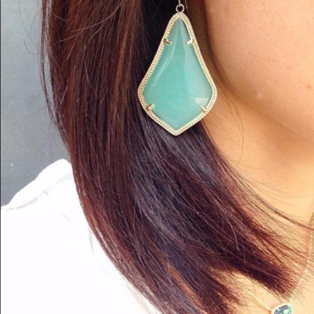 Kendra Scott Alexandra chalcedony earrings